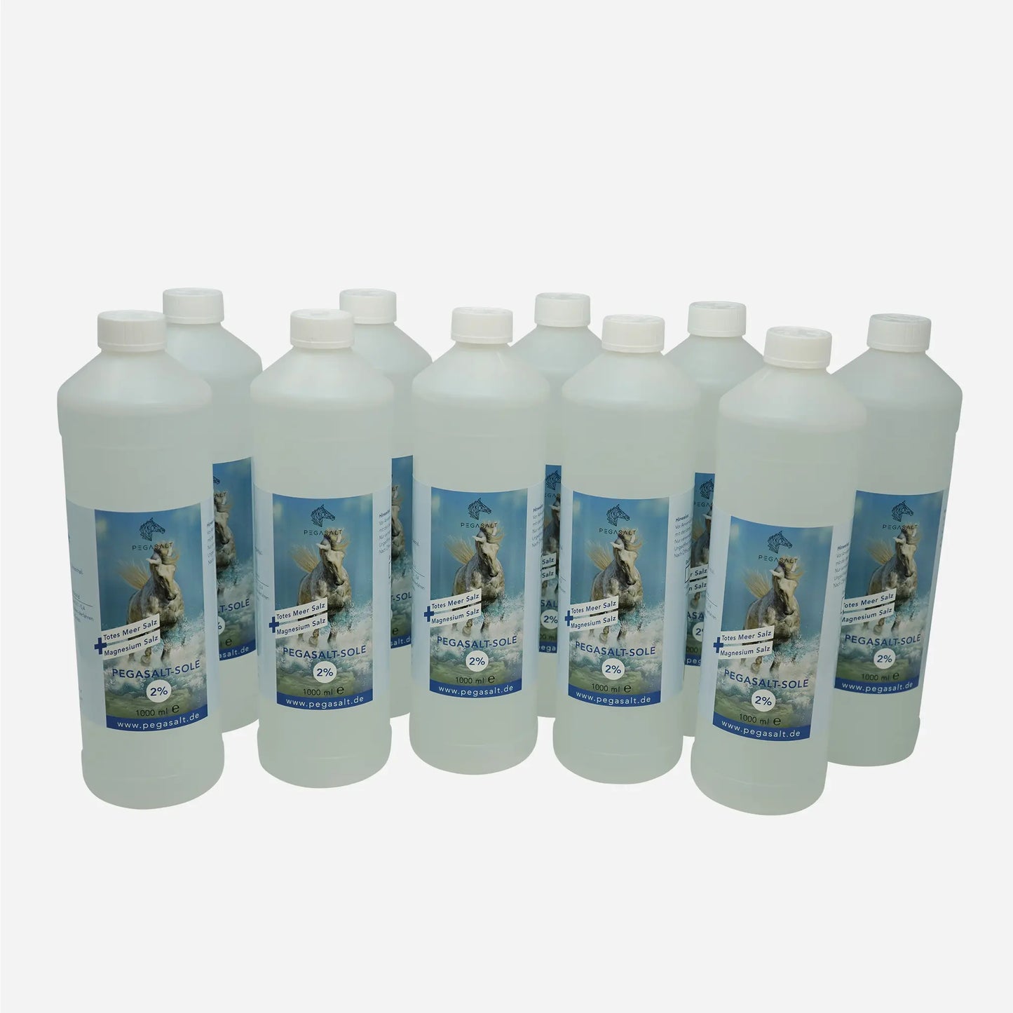 Pegasalt-Sole 2 % mit Salz vom Toten Meer 1000 ml | PEGASALT