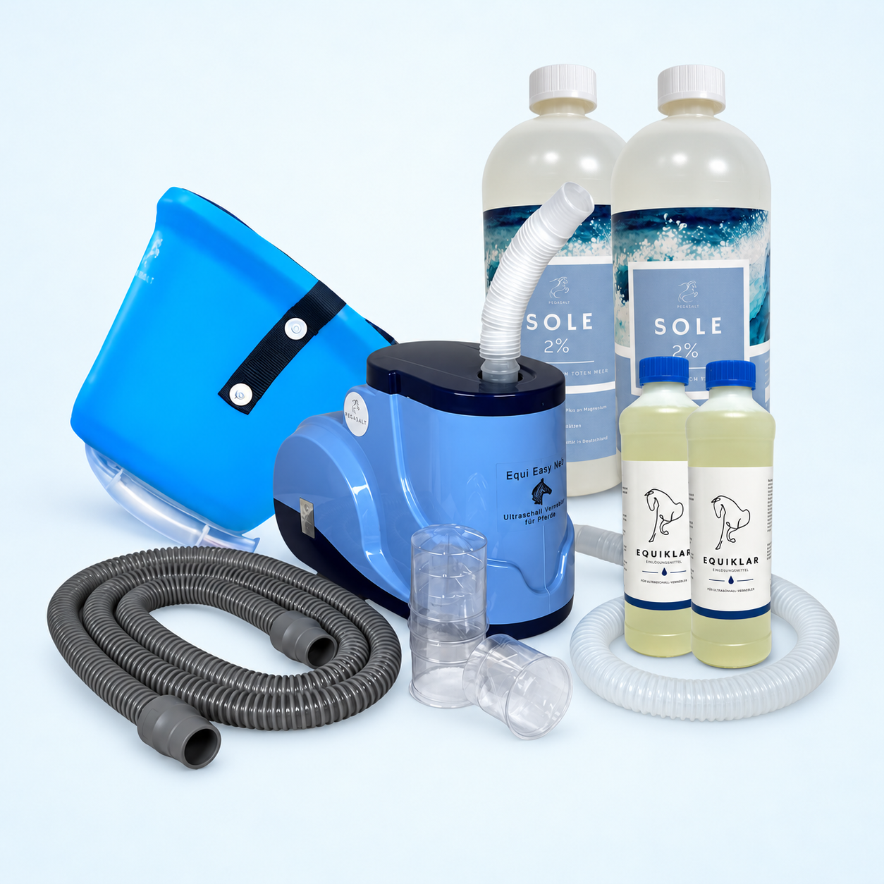EquiEasyNeb Starter Set für Maskeninhalation für Pferde | PEGASALT
