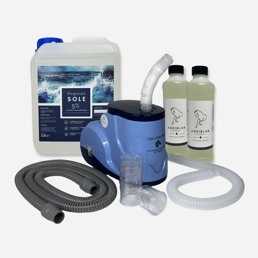 EquiEasyNeb kleines Starter Set für Solekammer für Pferde | PEGASALT