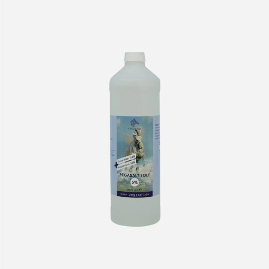 Pegasalt-Sole | 5% mit Salz vom Toten Meer für Pferde-Inhalation | PEGASALT