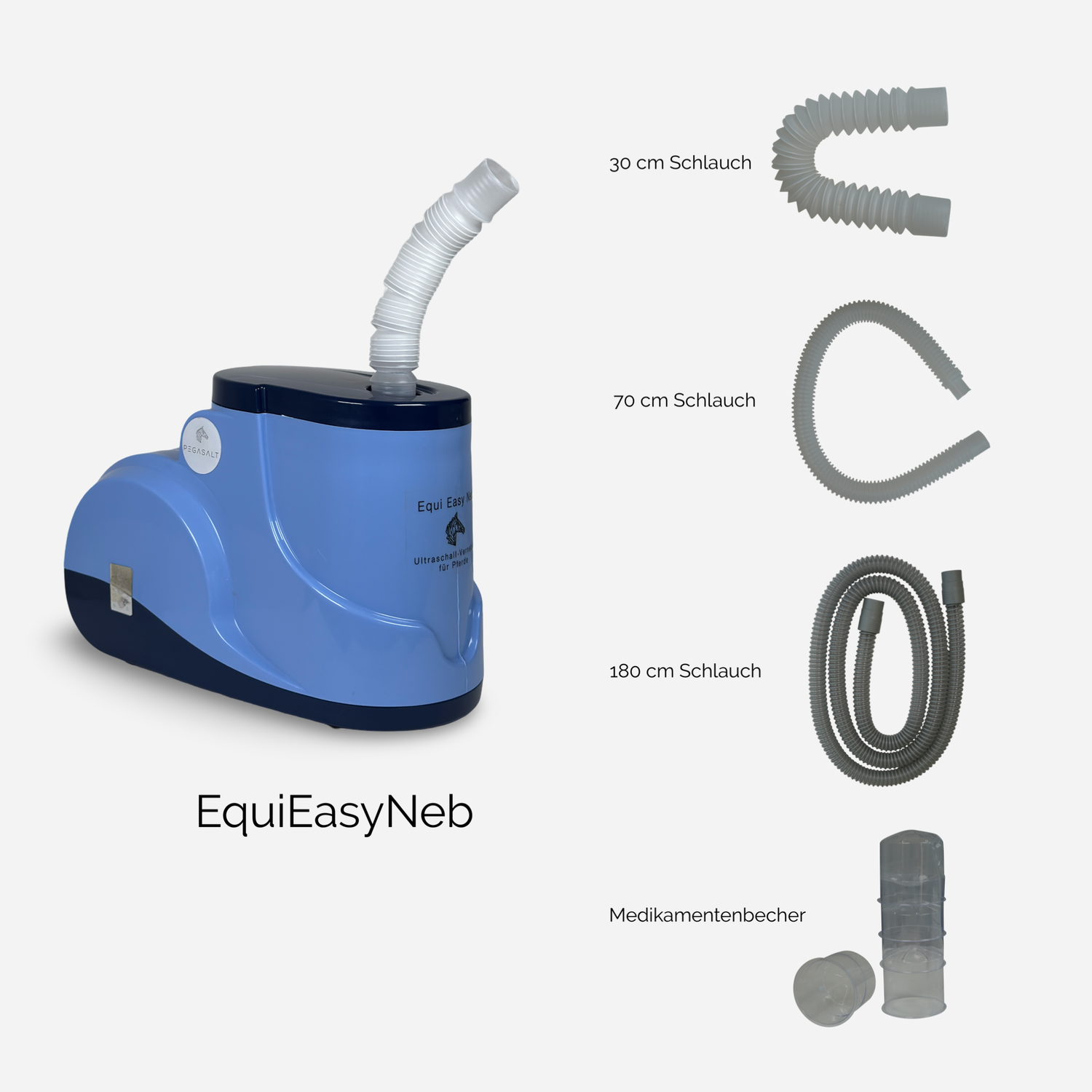 EquiEasyNeb | Ultraschall-Vernebler für Pferde-Inhalator | PEGASALT